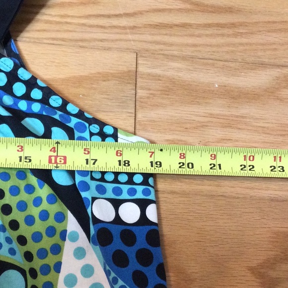 12 AGB groovy boho retro bright polka dot tunic - Picture 11 of 16